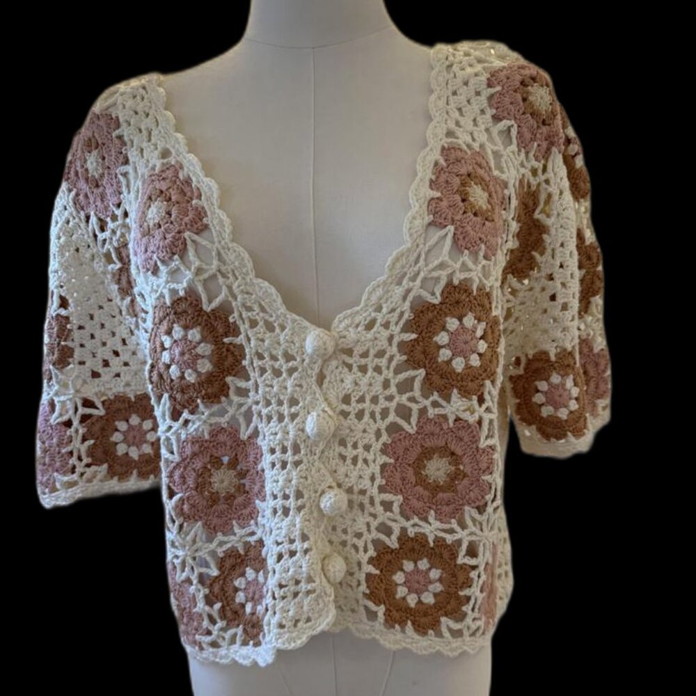 Louie Misha Crochet Cardigan
